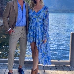 Steve Madden Long Sleeve High-Low Maxi